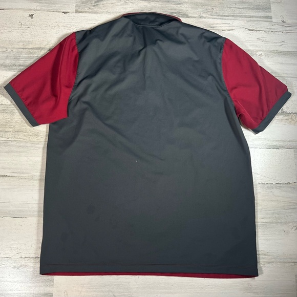 Nike Golf Men’s Sonic Performance Polo Shirt Red Gray Size Large Fast Food - Picture 4 of 6